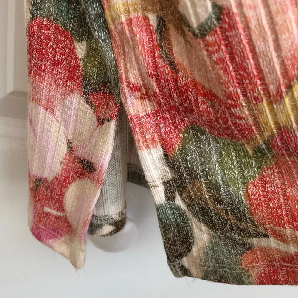 ALFRED DUNNER WOMENS TOP SIZE 3X PULLOVER CREW NECK FLORAL TUNIC 3/4 SLEEVEPS291 - Picture 4 of 7